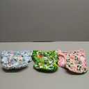 wegreeco Luxury Washable Reusable Dog Diapers (Stylish Pattern) - Female Dog Diapers, Doggie Diapers, 3 Pack (Floral, X-Large) (X-Large (17.5"-27" Waist))