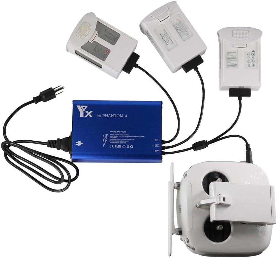 Multi Battery Charger Rapid Balance Charger For DJI Phantom 4,Pro,Phantom 4 Pro+ / Phantom 4 Advanced and DJI Phantom 4 Advanced+ Battery and Remote Controller