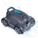 Cordless Robotic Pool Cleaner,Automatic Pool Vacuum Robot for In-Ground/Above Ground Pools,150 Min Runtime, IPX8 Waterproof, 2200 Sq Ft Coverage (Dark Grey)