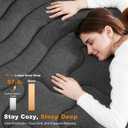 HOMRELEXA Dual Layer 4 Inch Bamboo Twin XL Mattress Topper for College Dorm, 2 Inch Thick Soft Quilted Pillow Top Cover Plus 2 Inch Charcoal Gel Memory Foam Mattress Pad for Back Pain Relief