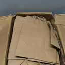 vanhel 120 pack Kraft Paper bags with Handles,Assorted Sizes Gift Bags Bulk Kraft Paper Bags, Weeding,Birthday, Favor,Party,Retail Merchandise Bags, Brown