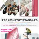 INFILAND Compatible with iPad A16 Case 11th Generation 11 Inch 2025, iPad 10th Generation Case 10.9 Inch 2022, Clear Slim Protective Cover with Pencil Holder & Charging Adapter Slot, Rose Pink