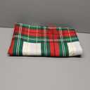  Christmas Duvet Cover Twin Size Red Green White Plaid Xmas Holiday Pattern Design, Soft Microfiber Duvet Cover with Zipper Closure