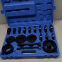 Orion Motor Tech Wheel Bearing Press Kit for Front Wheel Drive Bearing Removal & Installation, 24pc Wheel Bearing Puller Tool Set with Sliding Screws Universal Bushings Sleeves (blue)