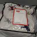 Tribeca Living Flannel Sheets in King Size, Deep Pocket 100% Cotton, 170 GSM Extra Deep Pocket 24-Inch 4 Piece Sheet Set inPlaid Moose Print