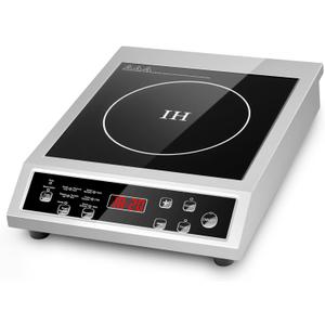 Portable Induction Cooktop, 3500W Countertop Burner, 8 heat settings Heat Settings & Stainless Steel Housing, 24H Appointment Scheduling