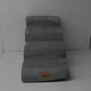 Gardner Pet Dog Stairs for Small Dogs 19.7" H, Curved 4-Step Pet Stairs, Dog Steps for High Bed (18-24 in), Couch with Durable Non-Slip Waterproof Fabric Cover and CertiPUR-US Certified Foam (Grey)