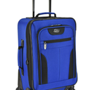 U.S. Traveler Charleville Fabric Expandable Spinner Luggage. , Blue, 20 inch