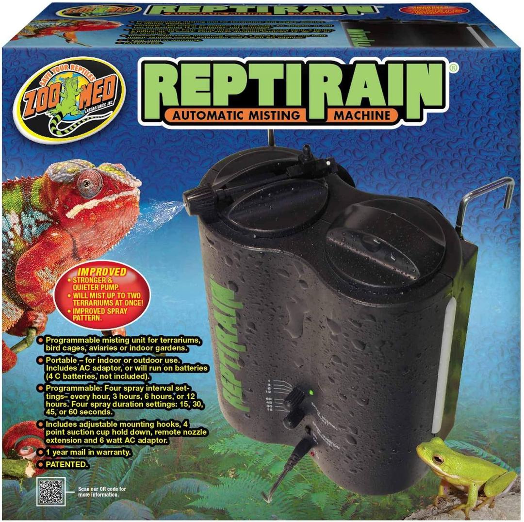 Zoo Med Reptirain Automatic Habitat Mister, 12" L X 11.5" W X 5.5" H