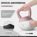 Soft Kettlebell 5LB/10LB/15LB/20LB/25LB, Kettlebells Set Soft Kettle Bell Anti-Slip Grip Weight for Home Gym Strength Training (15LB Pink-White)