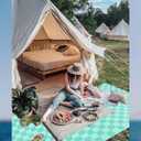 Giant Beach Towel Blanket Autumn Outing Stuff for Women & Men Road Trip Camping Gear Ship Cruise Gear Must Haves Large L Aqua Plain Pattern Yard Mat Airplane Accessories Travel Gadgets