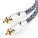 Subwoofer Digital Audio Coaxial Cable Dual Shielded Cord, 24K Gold Plated Connector RCA to RCA Stereo Cable 9.84feet/3M