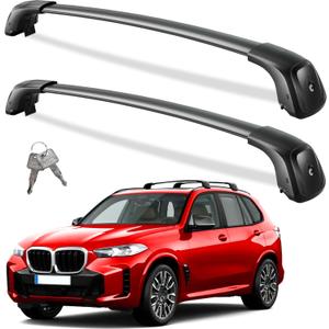 Wonderdriver 330lbs Lockable Roof Rack Cross Bars Compatible with BMW X5 G05 2019 2020 2021 2022 2023 2024 2025 2026, Heavy Duty Aluminum Roof Rails Crossbars Kayak Rooftop Cargo Carrier Luggage