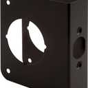 Prime-Line U 10744 Brass Lock and Door Reinforcement Plate for 1-3/8 In. Thick Doors, Bronze Finish (Single Pack)