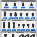 Upgraded Pneumatic Injector Removal Tool for Most Diesel Engines, 27PCS Diesel Injector Extractor with Handle, Pneumatic Hammer, 22 Different Adapters Labor-Saving Air Vibration Injector Puller