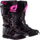 O'NEAL 0325-708 Womens New Logo Rider Boot (Black/Pink, Size 8) (Black)