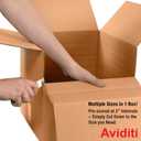 Aviditi Shipping Boxes Multi-Depth 20"L x 20"W x 20"H, 10-Pack | Corrugated Cardboard Box for Packing, Moving and Storage