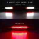 Third Brake Light For 2004-2015 Nissan Titan/2005-2016 Nissan Frontier 3rd LED Cargo Light High Mount Lamp Center Light 26590-EA800 (Red Lens)