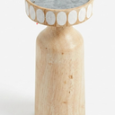 Wood Decorative Wood Candle Holder for Christmas Decoration Farmhouse Wedding Party Dining Table Décor Spa, 10"