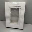 Wowxyz 12pcs 14x10x6.5 Cake Boxes Rectangle Quarter Sheet 1/4 Sheet Bakery Boxes with Window - Donuts, Pastry Baking Cake, Pie White Cardboard Treat Packaging