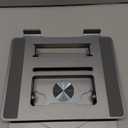 Adjustable Laptop Stand with 360 Rotating Base, Computer Stand for Laptop Ergonimic Foldable Laptop Riser for Desk Compatible with MacBook Pro/Air Notebook up to 16 Inches, Black