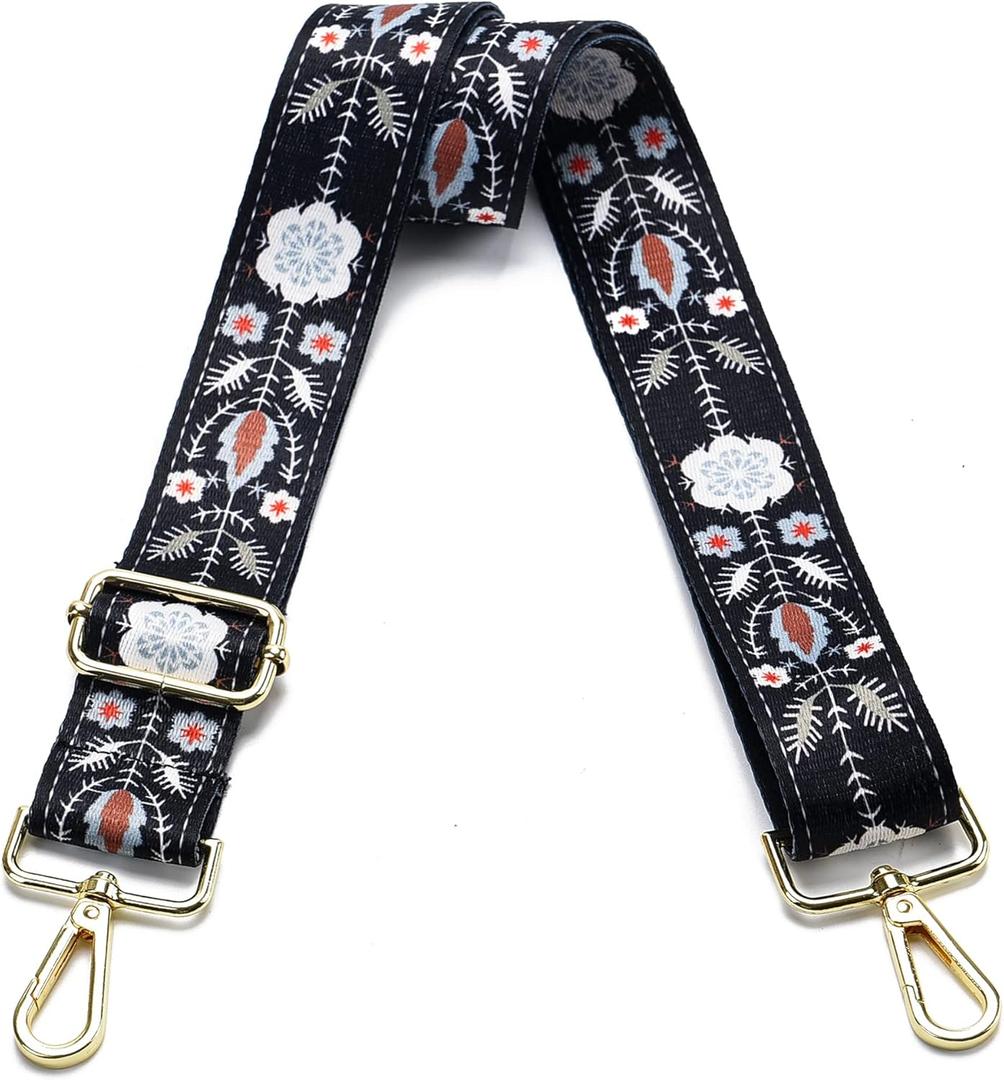 Purse Strap Replacement Crossbody Wide Shoulder Strap Adjustable Canvas Straps Handbag Strap Replacement Belts