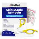 Premium Sterile Staple Removal Kit - Includes Staple Remover, PVP & Alcohol Prep Pads, Gauze Sponge | Single-Use Staple Removal Tool