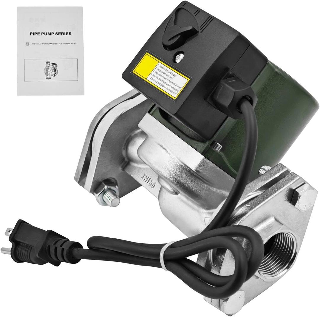 0013-SF3 Stainless Steel 1/6 HP Circulator Pump 115V SS Circulator Pump with Rotated Flange Replacement for 0013-SF3