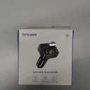 Syncwire Bluetooth 5.4 FM Transmitter Car Adapter 42W [Light Switch] [Stronger Dual-mic] [HiFi Bass Sound] [Fast Charging] Wireless FM Radio Stereo Music Adapter Hands-Free Calling Support USB Drive (Black)