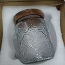 Large Cute Glass Storage Canister Holder With Lid Airtight, Glass Storage Containers, For Sugar, Coffee Storage-B-700ml