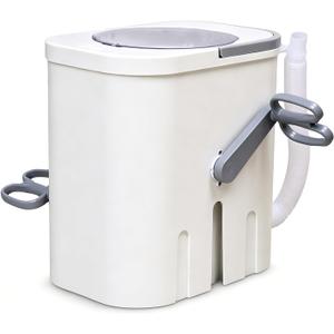 Manual Clothes Washer, Non electric Portable Rotary Washing Machine, Compact Hand Crank Rotary Washer for Dormitory Small Apartment
