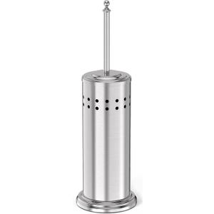 DOWRY Anti-Hand Off Toilet Plunger with Holder for Bathroom,Powerful Efficient Force Suction Cup,Heavy Duty, Deep Cleaning, Nickel (18.7In)
