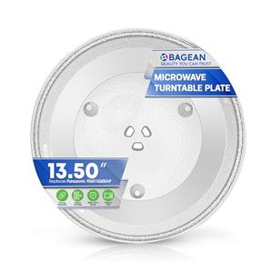 Microwave Plate Replacement 13.5” for F06015Q00AP Compatible with Panasonic Microwave Glass Plate - Oven Spinning Rotating Glass Turntable Dish Tray For Better Reheating and Cooking