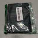 Slim Bi-fold Checkered Quilted Leather Wallet | Classic Minimalist Style w. ID Window/Card Slot/Bill Holder/Zip Coin Pocket for Women (Black - Saffiano Leather)