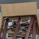 AMKUFO 20pcs Wooden Pants Hangers Solid Pants Hangers with Adjustable Clips 14 Inch Walnut Wood Skirt Hangers Trousers Bottom Hanger with Non-Slip Clips and 360° Swivel Hook