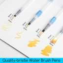 MEEDEN Travel Watercolor Paint Set: Portable 42 Assorted Water Colors Paint Kit with 4 Brushes, 1 Count