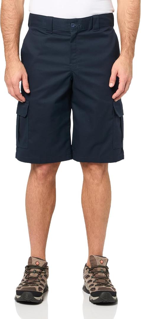 Dickies Mens Flex Relaxed Fit Cargo Shorts, 13" (Blue)