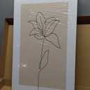 Neutral Botanical Poster Wall Art Set of 3 Flower Minimalist Abstract Botanical Painting Prints Beige Leaf Plant Wall Decor Boho Floral Canvas Line Artwork for Bathroom Bedroom,Living Room 16x24 In