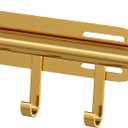 12" Valet Rod for Closet Pull Out (1 Pack, Gold)