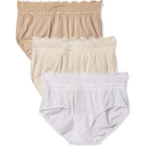 Olga womens Secret Hugs 3 Pack Hipster PantyHipster Panties (Small, French Toast/Pale Blush/White) Olga womens Secret Hugs 3 Pack Hipster PantyHipster Panties (Small, French Toast/Pale Blush/White)