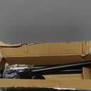 CorkLatta Matte Black Shower Curtain Rod,1 Inch Diameter Stainless Steel Adjustable Spring Tension Rods 32 to 80",with Holders,Anti-Slip,Curtain Rods No Drilling(1 Pack)