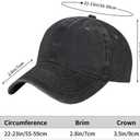 Cotton Baseball Cap Retro Adjustable Dad Hats Birthday Gifts for Men and Women (One Size, 40th)