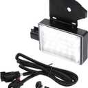 X AUTOHAUX Car LED Under Hood Light Lamp Harness Assembly for Dodge for Ram 1500 2500 3500 4500 5500 Pickup Charger for Chrysler 300 for Jeep Grand Cherokee 68395126AA 56021441AC 2 Pin