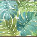 Tropical Green Premium Decorative Hardboard Tabletop Placemats 4 Pack Manufactured in The USA Artistic Easily Wipes Clean