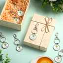 Landical Family Reunion Favors Keychain Love Tree Keychain Family Reunion Gift for Party Supply (Brown)