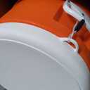 Igloo 10 Gallon Portable Sports Cooler Water Beverage Dispenser with Flat Seat Lid, Insulated Beverage Dispenser, Orange/White
