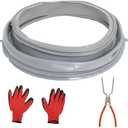 WPW10381562 WFW9050XW00 Door Boot Seal Compatible with Whirlpool Amana Lnglis Maytag Washer, Front Load Washer Door Gasket Seal Fit WFW9150WW00 WFW9150WW01 WFW9250WW01 W10381562 W10300559 W10290499