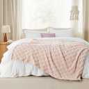 Bedsure GentleSoft Light Pink Twin XL Blanket for Bed - Super Soft Cozy Fleece Blankets for Kids, Cute Throws Dorm Room Essentials for Girls Teens Back to School, 66x90 Inches