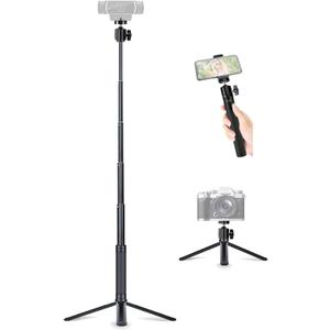 JCWINY 30" Tall Webcam Stand Tripod Extendable Desktop Tabletop Webcam Tripod Web camera Mount Aluminum Desk Tripods Stand for Logitech Brio Webcams C925e C922x C930e C922 C930 C920 C615 iPhone Camera