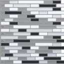 Art3d 12" x 12" Peel and Stick Tile Kitchen Backsplash Sticker Gray Brick (6 Tiles)